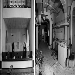 عکس قبل و بعد بازسازی بانک